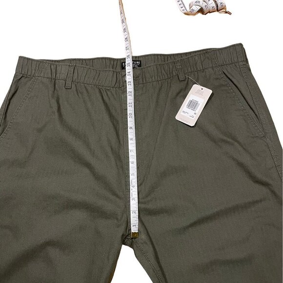 NWT Levi Strauss Signature Chino Olive Green Pants Straight Leg Elastic Size XXL - Picture 13 of 16